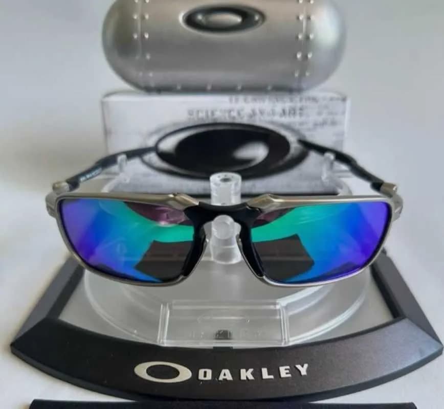 Gambar dari Oakley Badman 006020-03 Polarized Blue Lenses Outdoor Sports Glasses