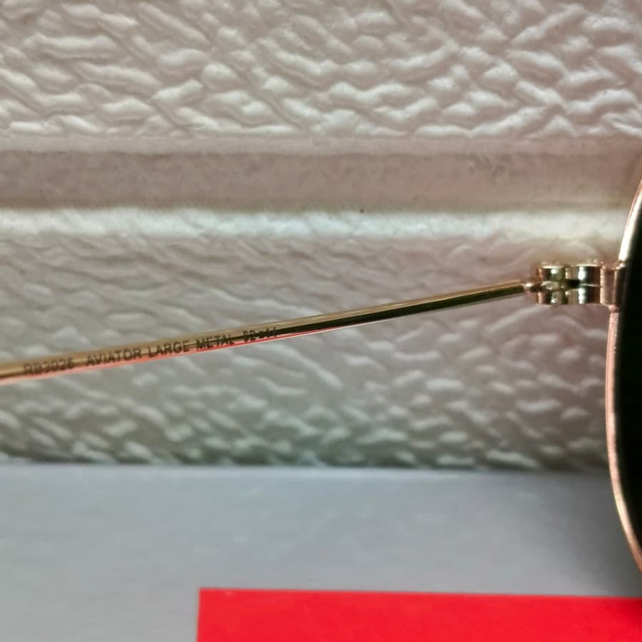 Gambar dari Kacamata Original Rayban RB3026 Aviator Metal Size 62 Gold Black