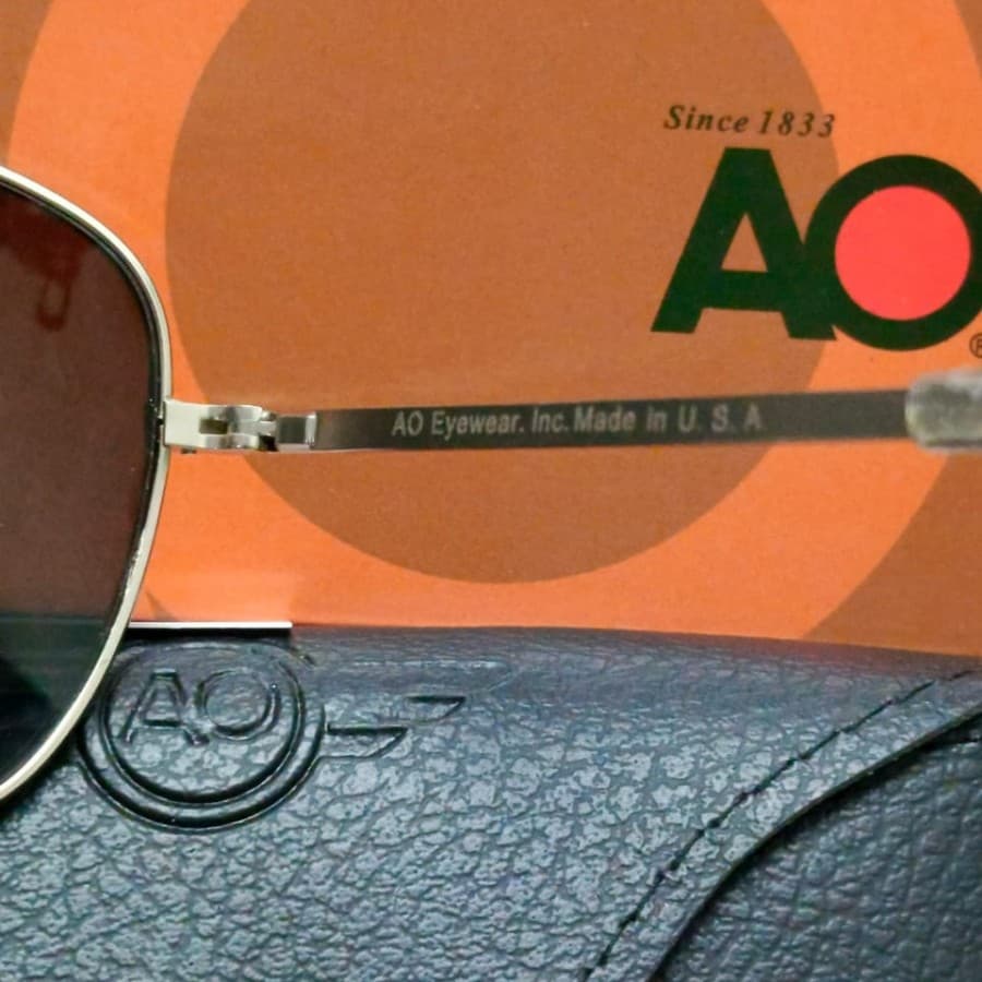 Gambar dari Kacamata Original American Optical (AO) Eyewear Model Pilot Frame Silver