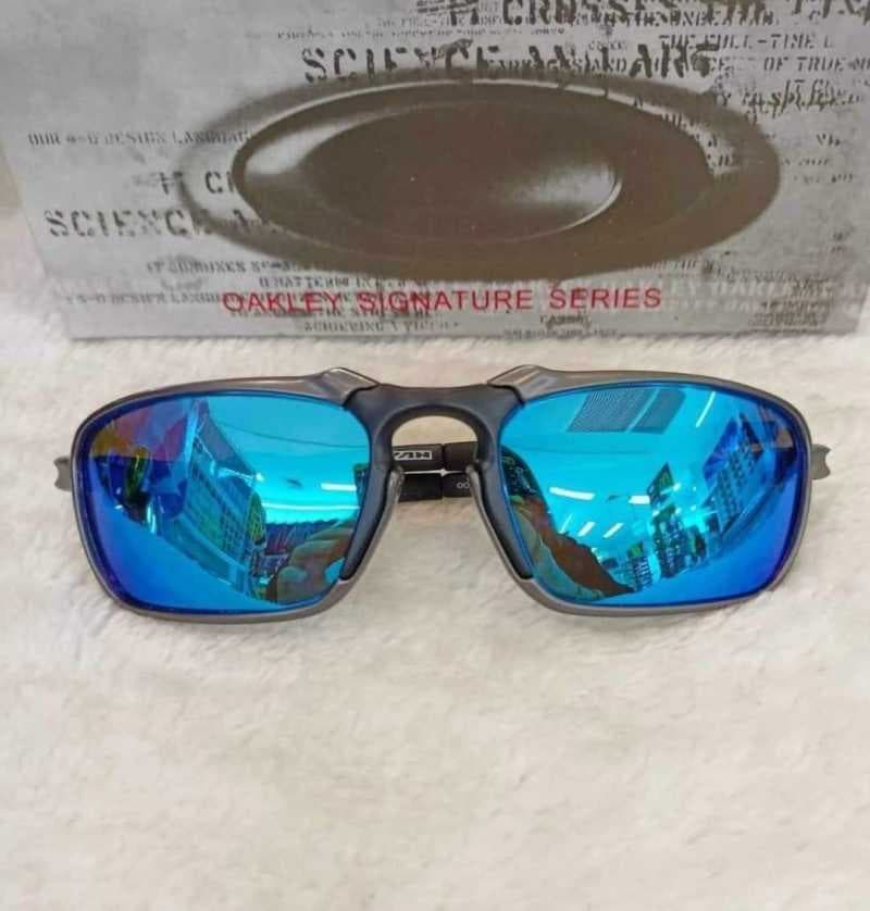 Gambar dari Oakley Badman 006020-03 Polarized Blue Lenses Outdoor Sports Glasses