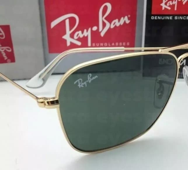 Gambar dari Kacamata Original Rayban Caravan RB3136 Gold Frame Black Lens