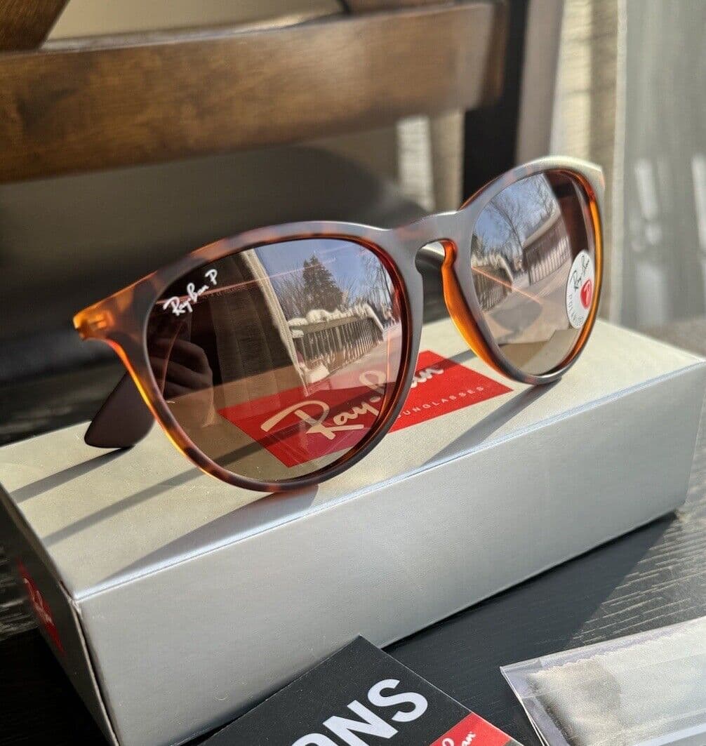 Gambar dari Kacamata Original Rayban RB4171 (Erika) Brown Gradient Lens Tortoise Doff