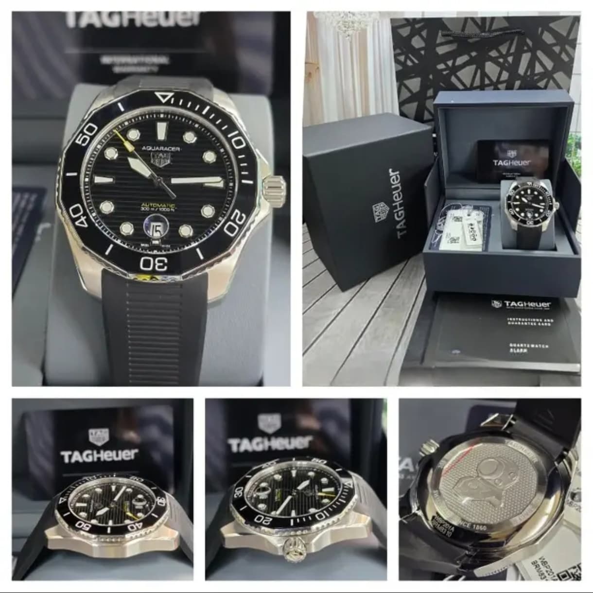 Gambar dari TAG Heuer Aquaracer WBP201A.FT6197 Automatic Black Dial Rubber Strap