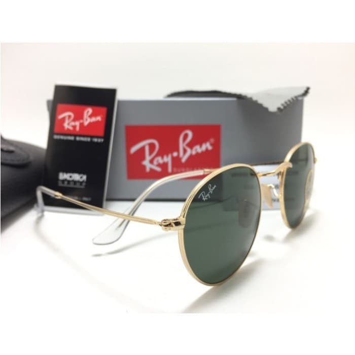 Gambar dari Kacamata Original Rayban RB3447 Round Gold Metal