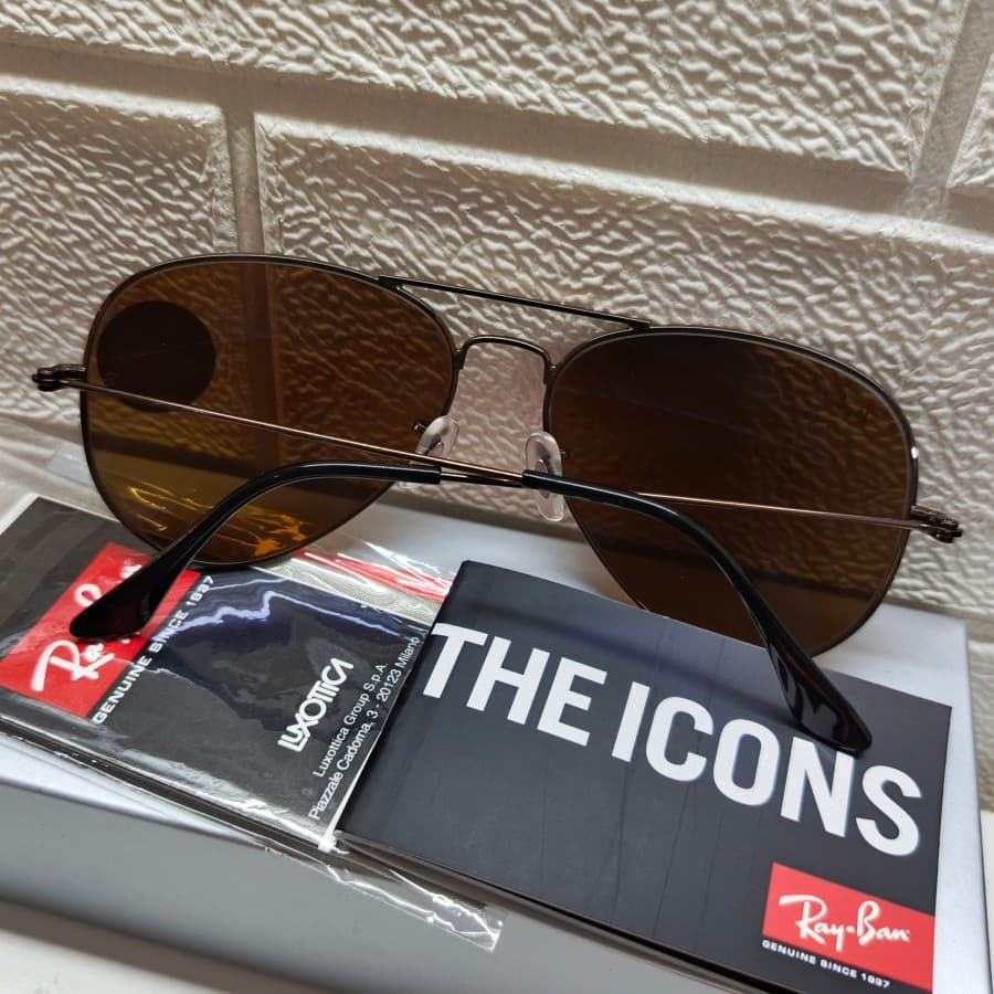 Gambar dari Kacamata Original Rayban Aviator RB3026 Full Brown