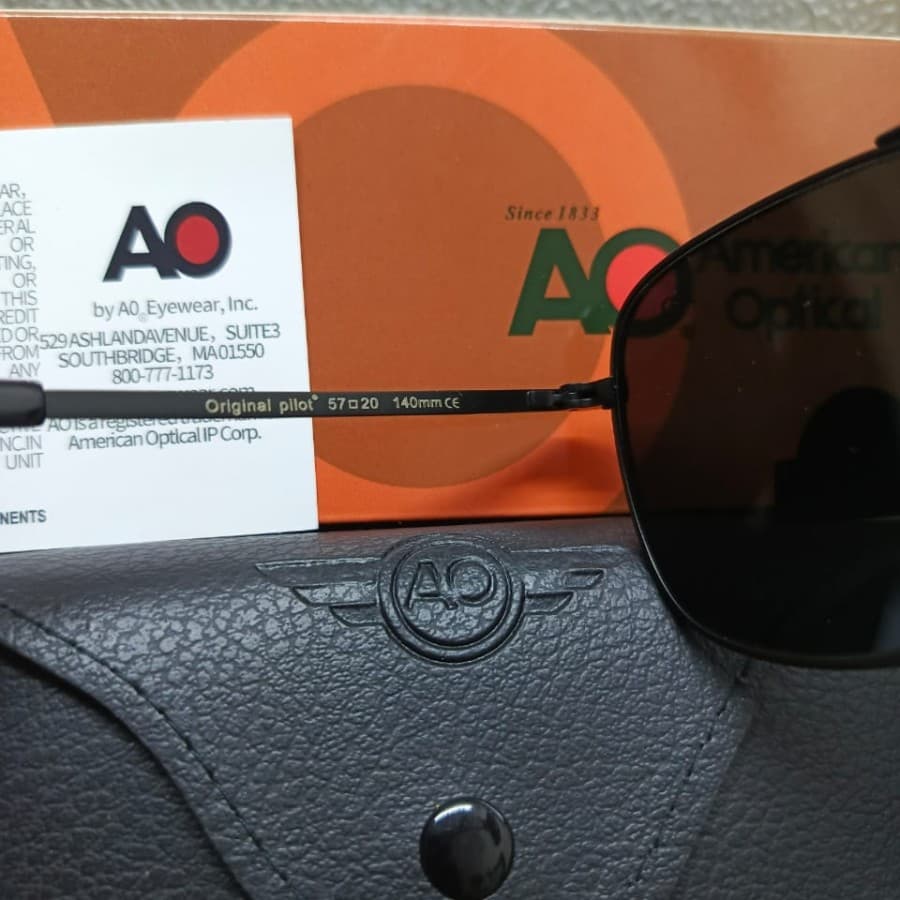 Gambar dari Kacamata Original American Optical (AO) Eyewear Model Pilot Frame Black