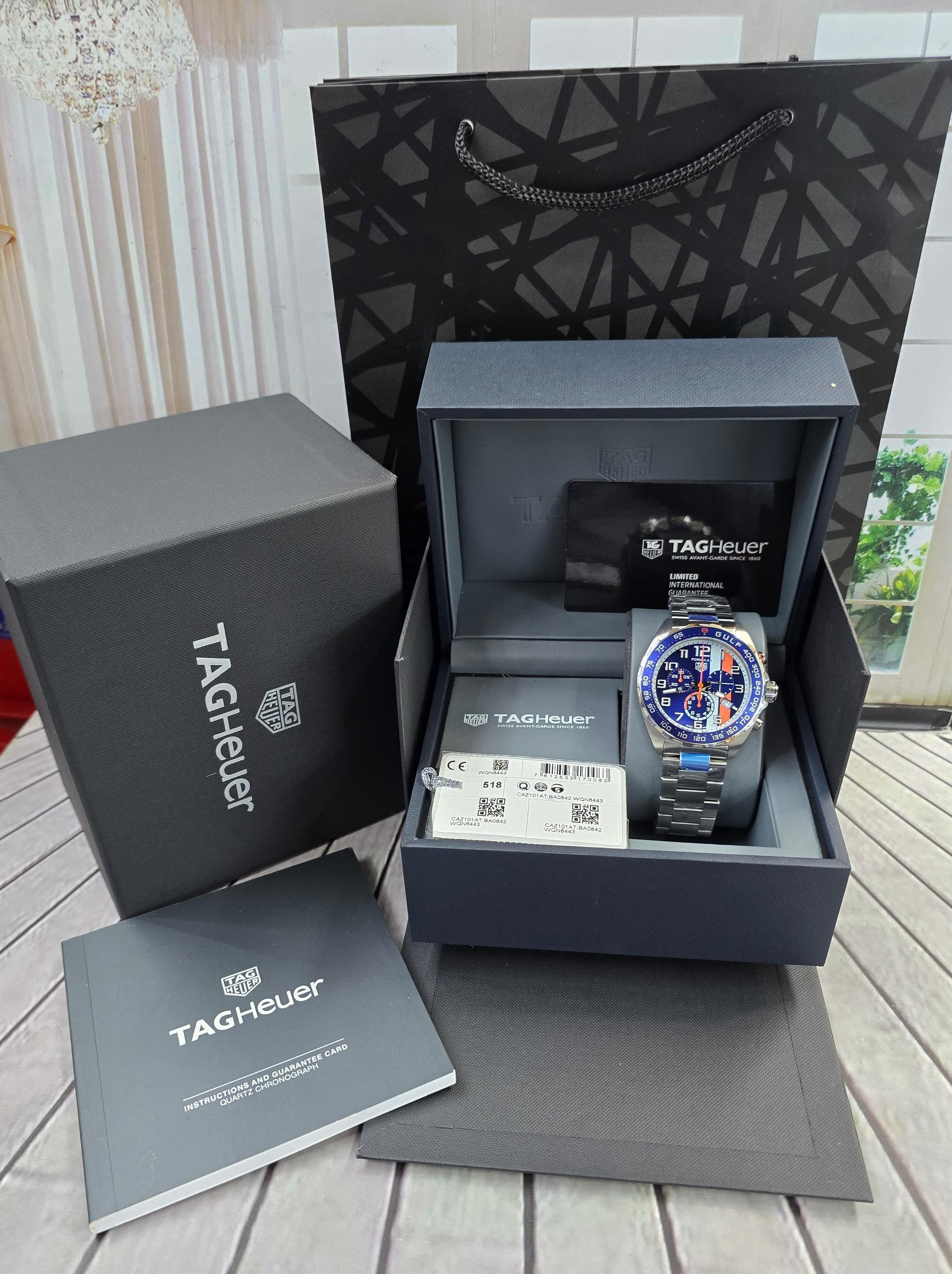 Gambar dari TAG Heuer Formula 1 CAZ101AT.BA0842 Gulf Edition Blue dial Mens Watch