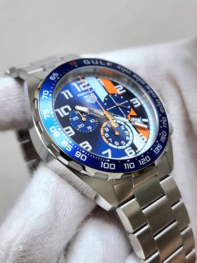 Gambar dari TAG Heuer Formula 1 CAZ101AT.BA0842 Gulf Edition Blue dial Mens Watch