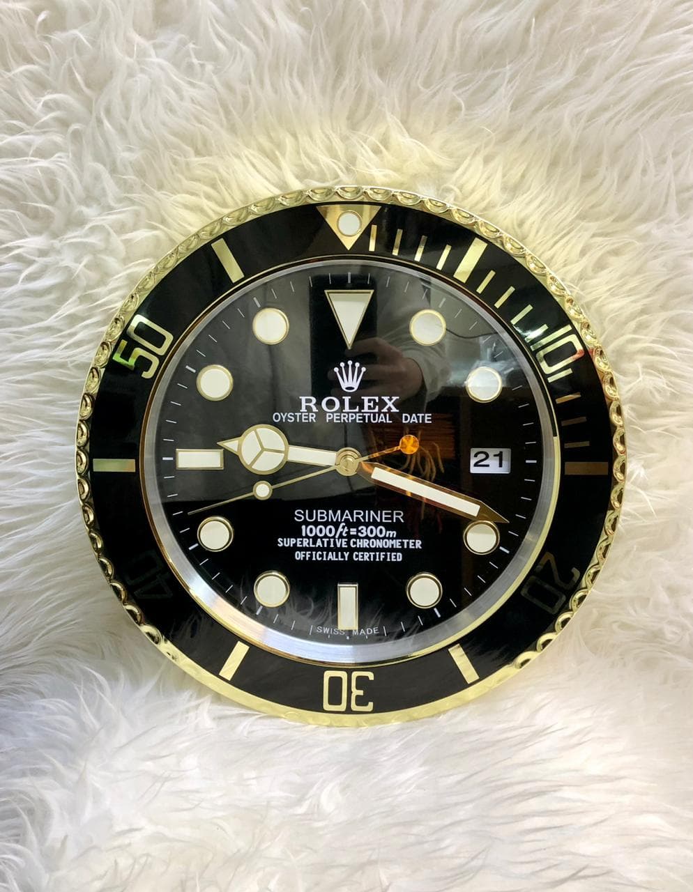 Gambar dari Jam Dinding Rolex Submariner Black Gold Clone 1:1 Limited Edition