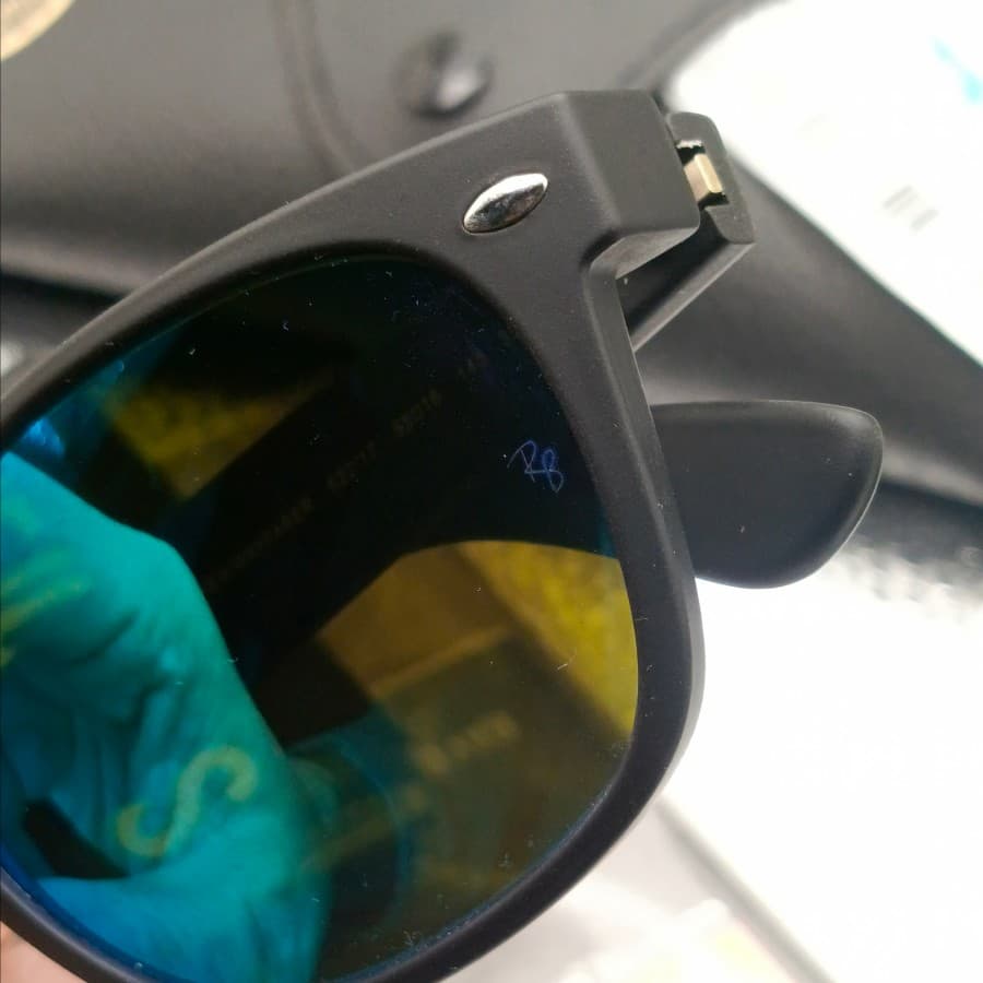 Gambar dari Kacamata Original Rayban RB2132 New Wayfarer Black Blue