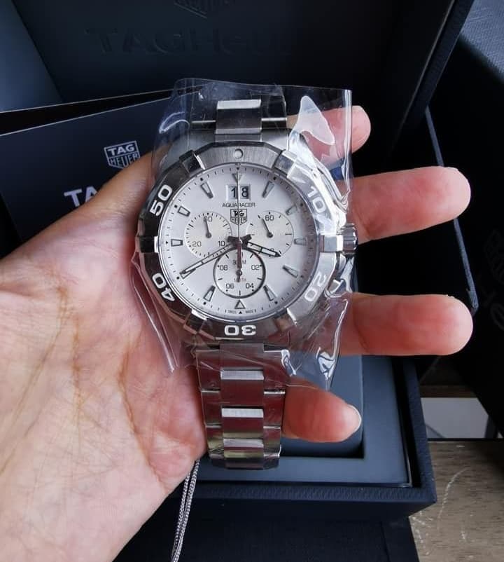 Gambar dari Tag Heuer Aquaracer CAY1111.BA0927 Chronograph White Dial