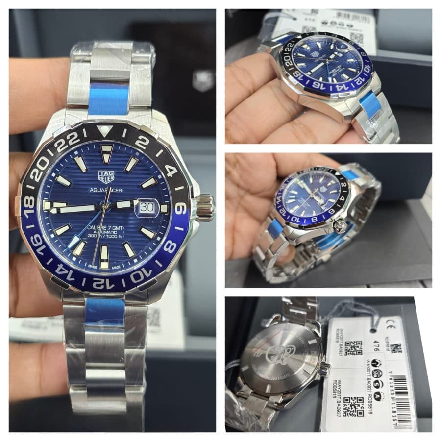 Gambar dari Tag Heuer Aquaracer Calibre 7 GMT Batman WAY201T Mens Watch