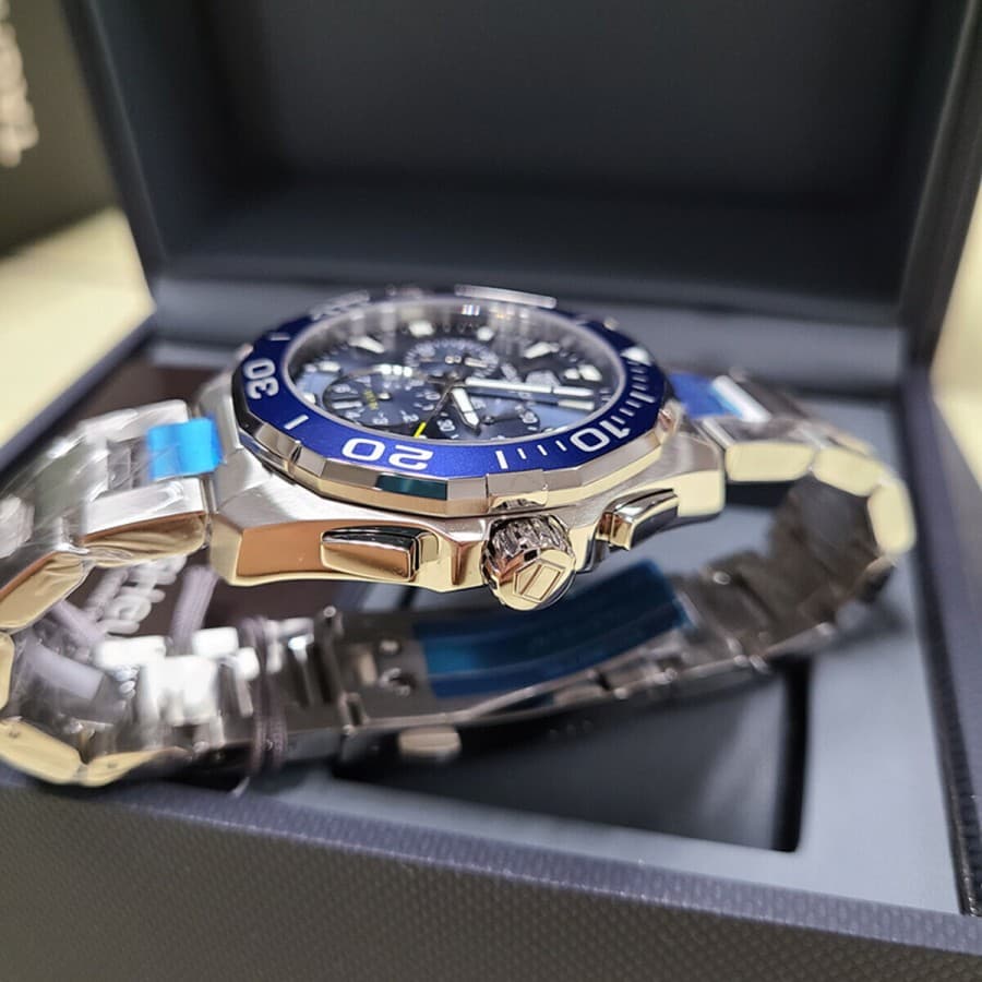 Gambar dari Tag Heuer Aquaracer CAY111B.BA0927 Men's Blue Dial Watch