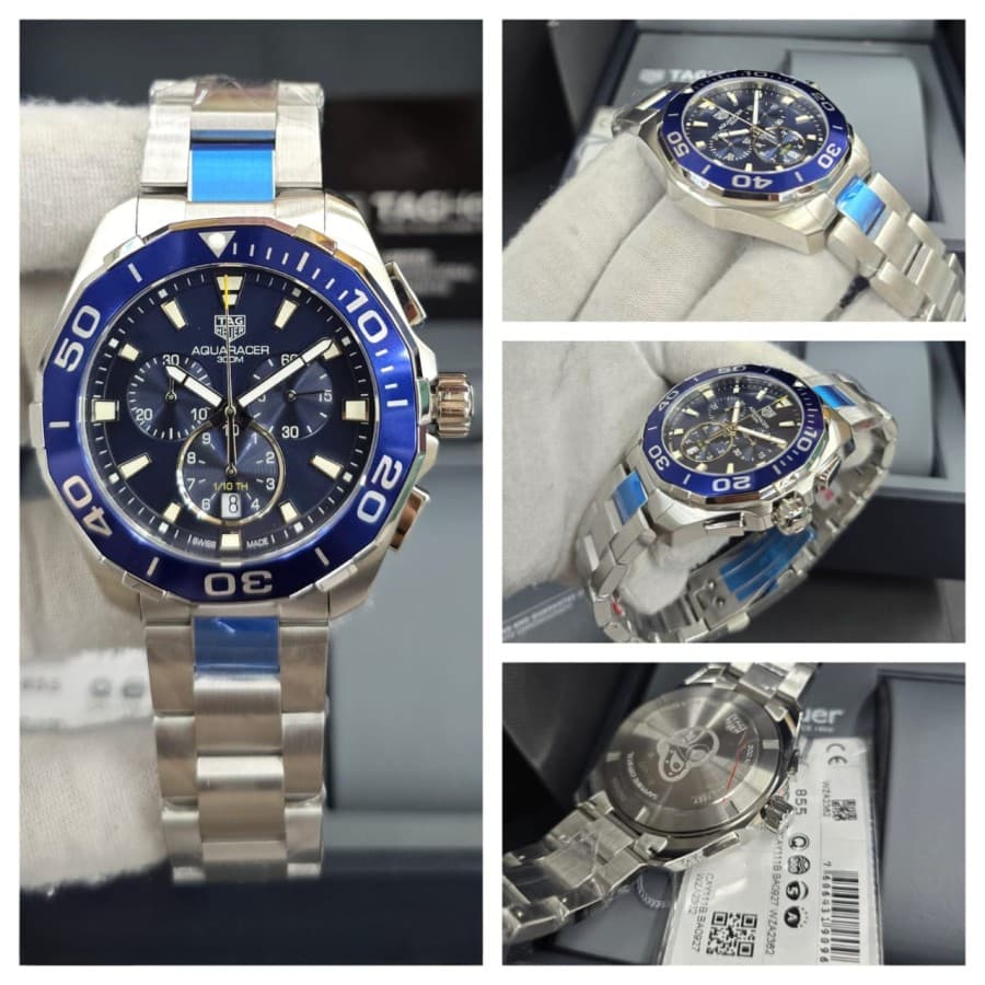 Gambar dari Tag Heuer Aquaracer CAY111B.BA0927 Men's Blue Dial Watch