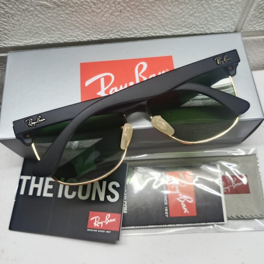 Gambar dari Kacamata Original Rayban RB4175 Clubmaster Oversized Black Doff