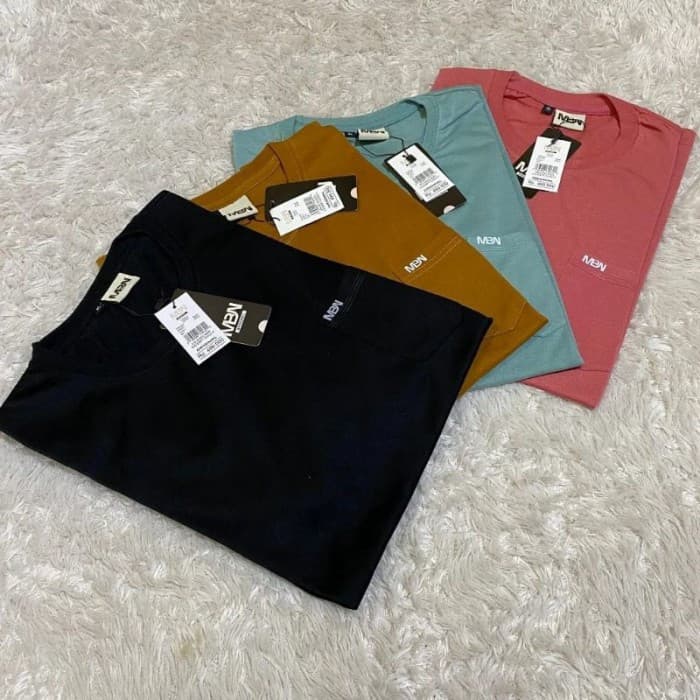 Baju Kaos Saku Pria Wanita Dewasa Ready Size M L XL XXL