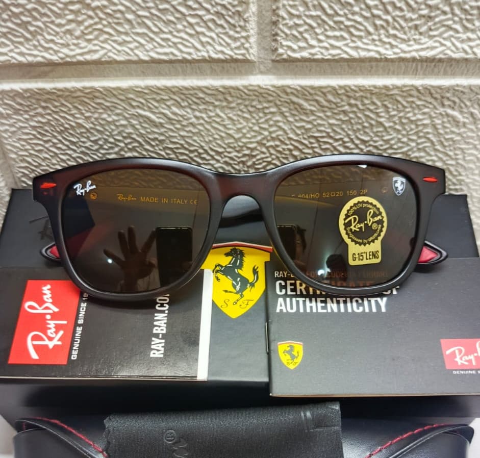 Kacamata Original Ray-Ban RB4195 Scuderia Ferrari Brown Doff