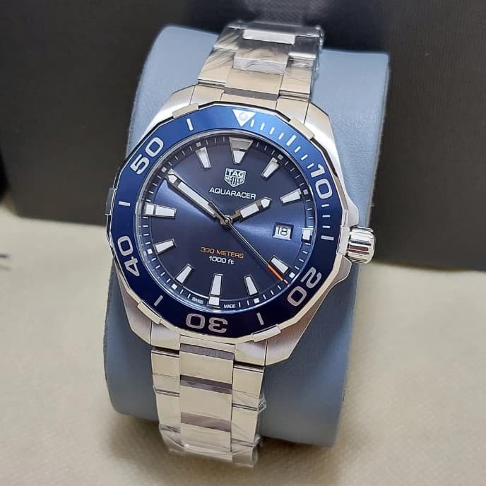 Tag Heuer Aquaracer WAY101C.BA0746 Mens Blue Dial Watch