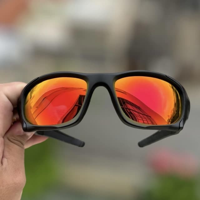 Gambar dari Oakley Pit Boss II Sunglasses Matte Black Frame Polarized Fire Lenses
