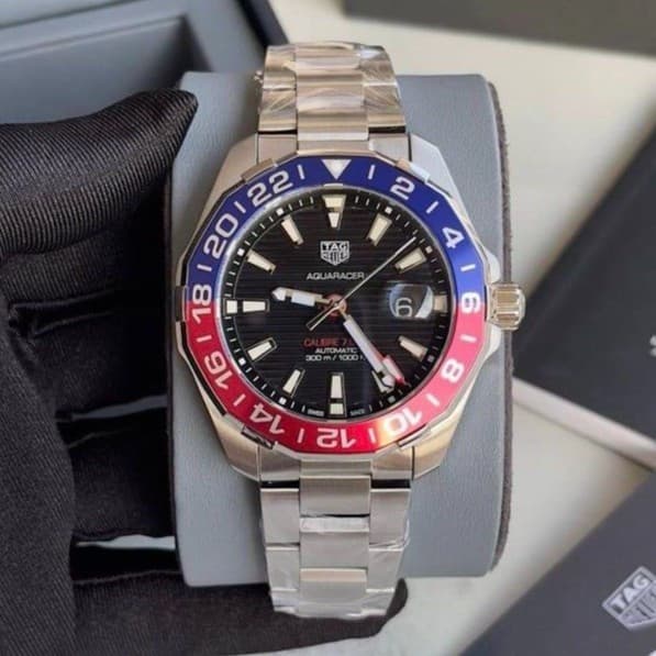 TAG Heuer Aquaracer Calibre 7 GMT WAY201F Pepsi Mens