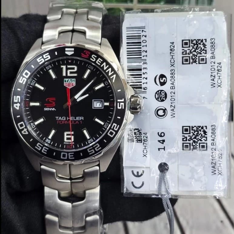 Tag Heuer Formula 1 WAZ1012.BA0883 Aston Senna Black Dial Watch